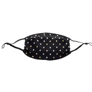 Metal studded fancy face mask